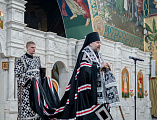 Вечерню с чином прощения совершил Преосвященнейший епископ Симон в Покровском кафедральном соборе города Шахты
