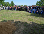 В станице Боковской у мемориала «Герои не умирают» состоялось торжественное перезахоронение останков воинов, погибших в годы Великой Отечественной войны