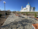 В станице Калитвенской состоялось торжественное открытие общественной территории у Свято-Успенского храма
