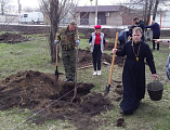 Благочинный Зверево-Никольского округа принял участие в акции «Сад памяти»