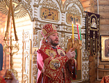 В среду Светлой седмицы епископ Симон продолжил пасхальные торжества в Архиерейском подворье в честь великомученицы Екатерины г. Красный Сулин