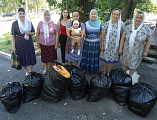 Добровольцы «Общины Милосердия» при храме Пресвятой Богородицы Почаевской города Каменск-Шахтинский провели благотворительную акцию «Взаимопомощь по зову сердца»