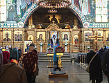 Накануне праздника Благовещения Пресвятой Богородицы Преосвященнейший епископ Симон совершил всенощное бдение в Покровском кафедральном соборе г. Шахты