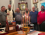Совместная молитва и освящение штаба округа МСОО ВВД накануне дня великомученика Георгия Победоносца, войскового праздника казаков.