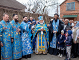 В праздник Благовещения Пресвятой Богородицы Преосвященнейший епископ Симон совершил Литургию в храме Вознесения Господня города Шахты