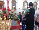 Встреча в станичном храме с воспитанниками детского сада «Солнышко» ст. Боковской.