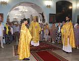 Совершая архипастырский визит в Верхнедонское благочиние, Преосвященнейший епископ Симон посетил приход Архистратига Михаила станицы Вёшенской