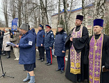 В Шахтинском генерала Я.П. Бакланова казачьем корпусе состоялось торжественное открытие мурала с портретами героев