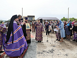 Преосвященнейший епископ Симон совершил чин на основание церкви и водружение креста в поселке Тарасовский