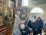 С архипастырским визитом Преосвященнейший епископ Симон посетил приход апостола Андрея Первозванного города Миллерово
