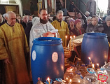 В Свято-Андреевском храме г. Миллерово молитвенно отметили Крещение Господне