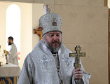 Преосвященнейший епископ Симон совершил воскресную Божественную литургию в храме святителя Николая Чудотворца поселка Чертково