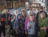 В праздник Входа Господня в Иерусалим епископ Симон совершил богослужение в храме Вознесения Господня города Шахты