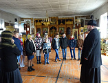 Свято-Пантелеимоновский храм с экскурсией посетили учащиеся миллеровской школы № 8