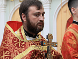 В престольный день Преосвященнейший епископ Симон совершил Божественную литургию в храме святого великомученика Георгия Победоносца пос. Новозарянский
