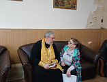 Молебен и беседа в доме престарелых хутора Старая Станица   