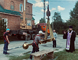 На Свято-Андреевский храм водрузили два новых накупольных Креста