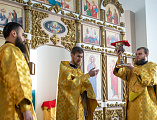 В Неделю о Страшном Суде епископ Симон совершил Божественную литургию в Покровском кафедральном соборе города Шахты
