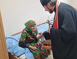 Пасхальное посещение постояльцев реабилитационного отделения для граждан пожилого возраста и инвалидов в станице Боковской