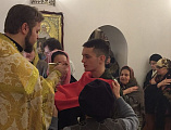 В праздник Крещения Господня кадеты Шахтинского казачьего кадетского корпуса впервые за последние несколько лет участвовали в евхаристии