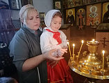 Воспитанники детского сада №28 «Аленький цветочек» посетили Пантелеимоновский храм пос. Майский