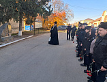 Заупокойная лития по погибшим сотрудникам отдела полиции Боковского района