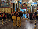 В канун Нового года в Покровском кафедральном соборе совершен Чин молебного пения на новолетие