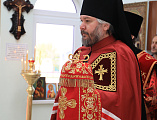 В престольный день Преосвященнейший епископ Симон совершил Божественную литургию в храме святого великомученика Георгия Победоносца пос. Новозарянский