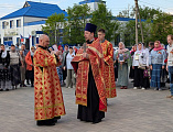 Прихожане храма Архистратига Михаила станицы Вешенской прошли крестным ходом к мемориалу «Клятва»