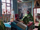 Соборным богослужением в шахтинском храме Вознесения Господня отметили праздник в честь преподобного Сергия Радонежского
