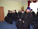 Очередные занятия курсов повышения квалификации для духовенства епархии были посвящены вопросам приходского делопроизводства 