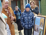 Выставка «Пред ликом Сергия Радонежского» состоялась в храме Архистратига Михаила пос. Каменоломни