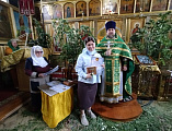 В Свято-Андреевском храме города Миллерово в праздник Святой Троицы наградили волонтеров православной группы «Мы вместе»   