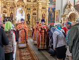 Впервые в Шахтинской епархии совершена Божественная литургия архиерейским чином с сурдопереводом в храме Покрова Пресвятой Богородицы г. Каменск-Шахтинский