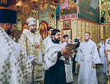 В праздник Преображения Господа Бога и Спаса нашего Иисуса Христа Преосвященнейший епископ Симон совершил Божественную литургию и диаконскую хиротонию