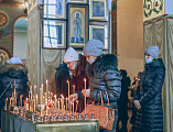 В праздник Сретения Господня Преосвященнейший епископ Симон совершил Божественную литургию в Покровском кафедральном соборе г. Шахты