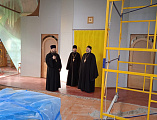 Преосвященнейший епископ Симон с рабочим визитом посетил храм святителя Тихона Задонского станицы Кривянской