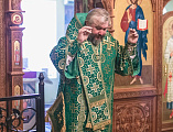 Праздничную Литургию по случаю престольного дня храма святой Ксении Петербургской г. Шахты возглавил Преосвященнейший Симон, епископ Шахтинский и Миллеровский