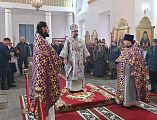 Божественная литургия в Неделю 4-ю Великого поста, преподобного Иоанна Лествичника, в храме Успения Пресвятой Богородицы станицы Калитвенской