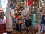В праздник Вознесения Господня Преосвященнейший епископ Симон совершил Божественную литургию в Вознесенском храме г. Шахты