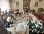 Иеромонах Димитрий (Яроцкий) принял гостей из Миллеровского казачьего техникума