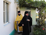 С архипастырским визитом Преосвященнейший епископ Симон посетил храм Вознесения Господня станицы Красюковская