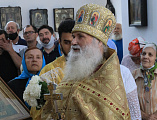 Преосвященнейший епископ Симон с архипастырским визитом посетил приход в честь Покрова Пресвятой Богородицы г. Красный Сулин