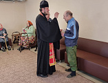 Пасхальное посещение постояльцев реабилитационного отделения для граждан пожилого возраста и инвалидов в станице Боковской