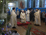 С архипастырским визитом Преосвященнейший епископ Симон посетил приход в честь Архистратига Михаила пос. Каменоломни