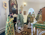 В праздник Пятидесятницы Преосвященнейший епископ Симон совершил Божественную литургию в храме Святой Троицы города Каменск-Шахтинский