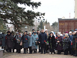 В поселке Каменоломни прошел митинг, посвященный 76-й годовщине освобождения Октябрьского района