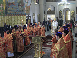 В день тезоименитства Преосвященнейший епископ Симон совершил Божественную литургию в Покровском кафедральном соборе города Шахты