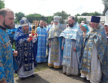 В хаме Владимирской иконы Божией Матери хутора Можаевка было совершено празднование престольного торжества