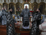 Преосвященнейший епископ Симон с архипастырским визитом посетил приход великомученика Пантелеимона поселка Глубокий